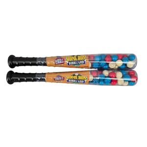 Dubble Bubble New 4.5oz Home Run Bubble Gum Bat Sports Novelty 2 Pack